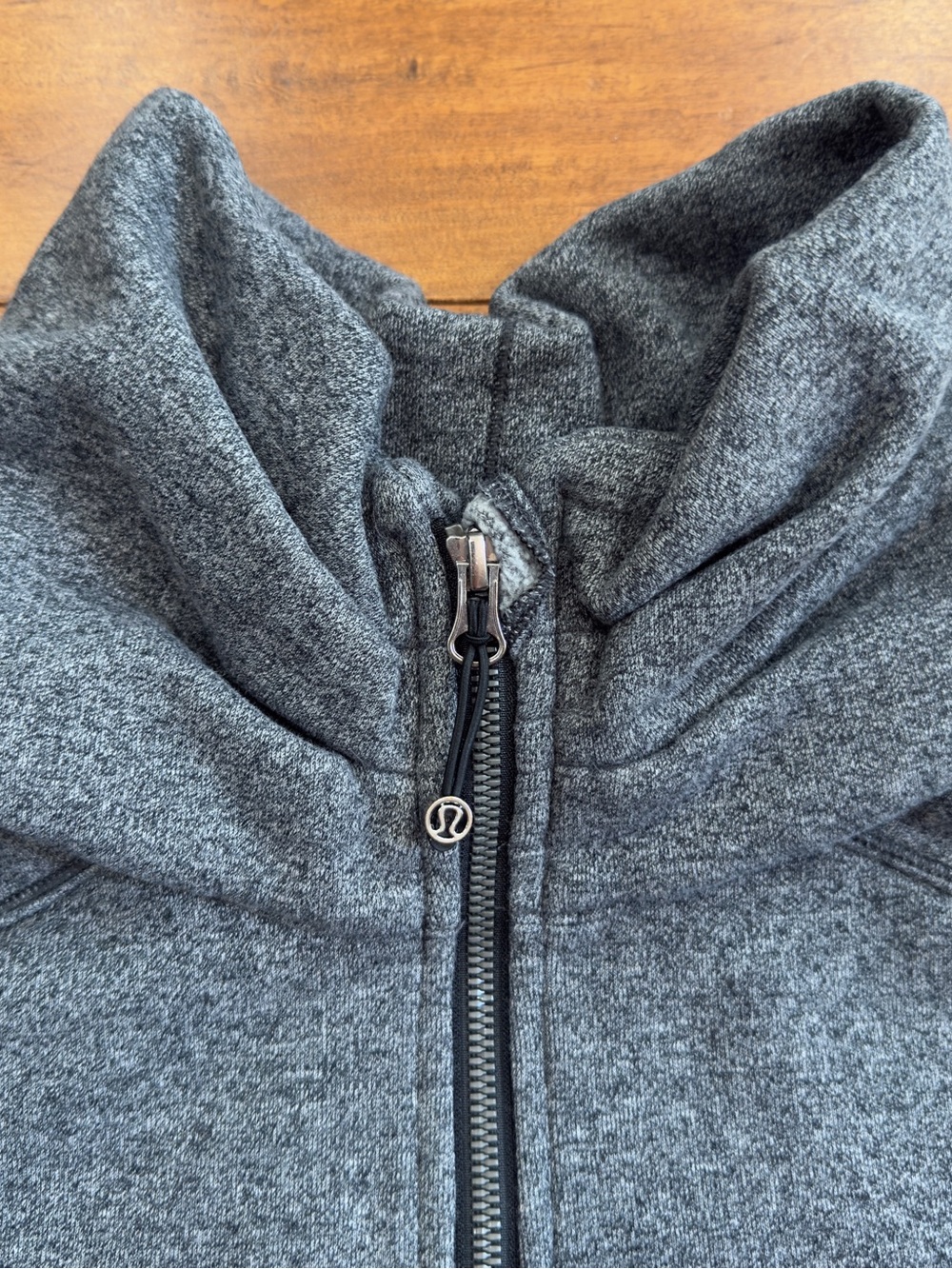 Lululemon Scuba Oversized Funnel Neck Full Zip Jacket Grey Heathered Size S - Picture 2 of 15